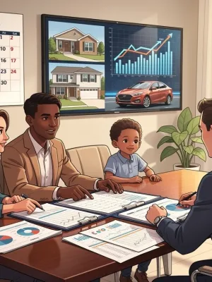Family discussing estate planning with financial advisor in 2026