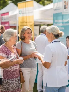 Adults over 50 discussing health, symbolizing CDC's new vaccine guidelines for 2026.