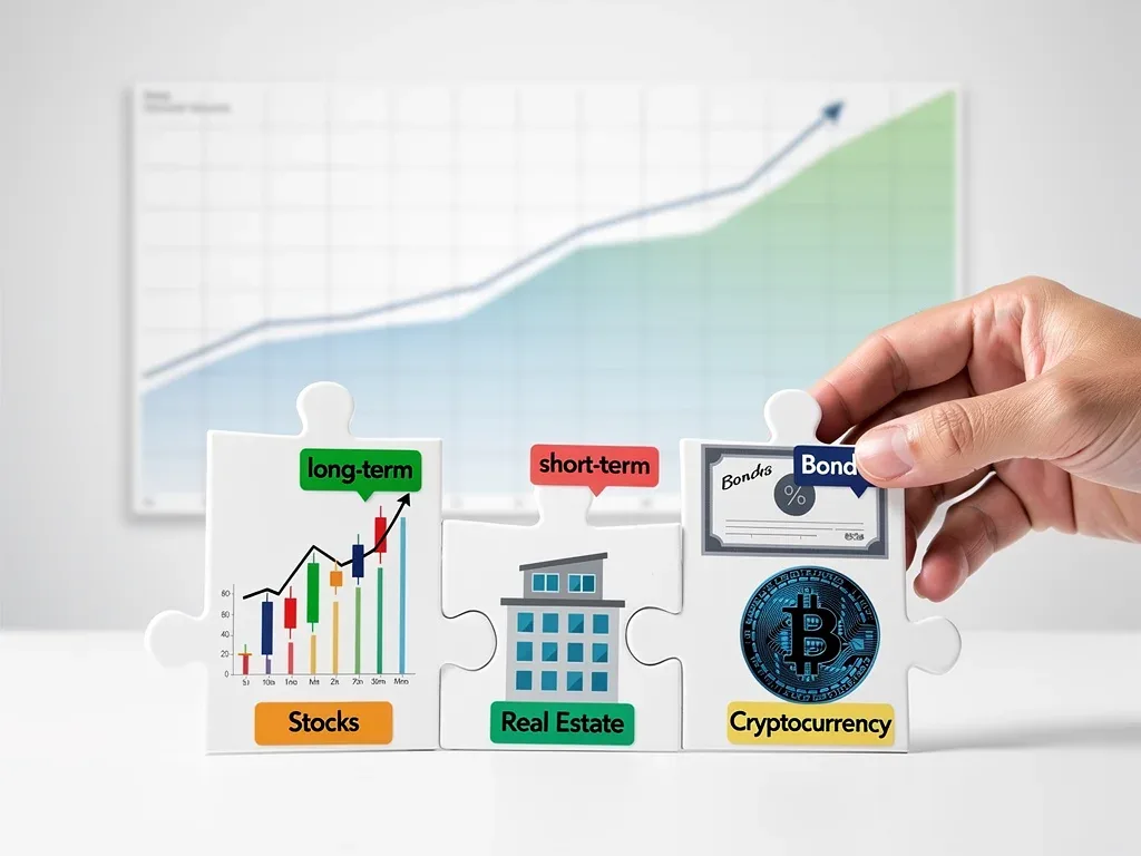 Diversified investment portfolio with long-term and short-term assets