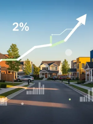 Modern homes symbolizing growth in the 2026 housing market forecast by the Federal Reserve.