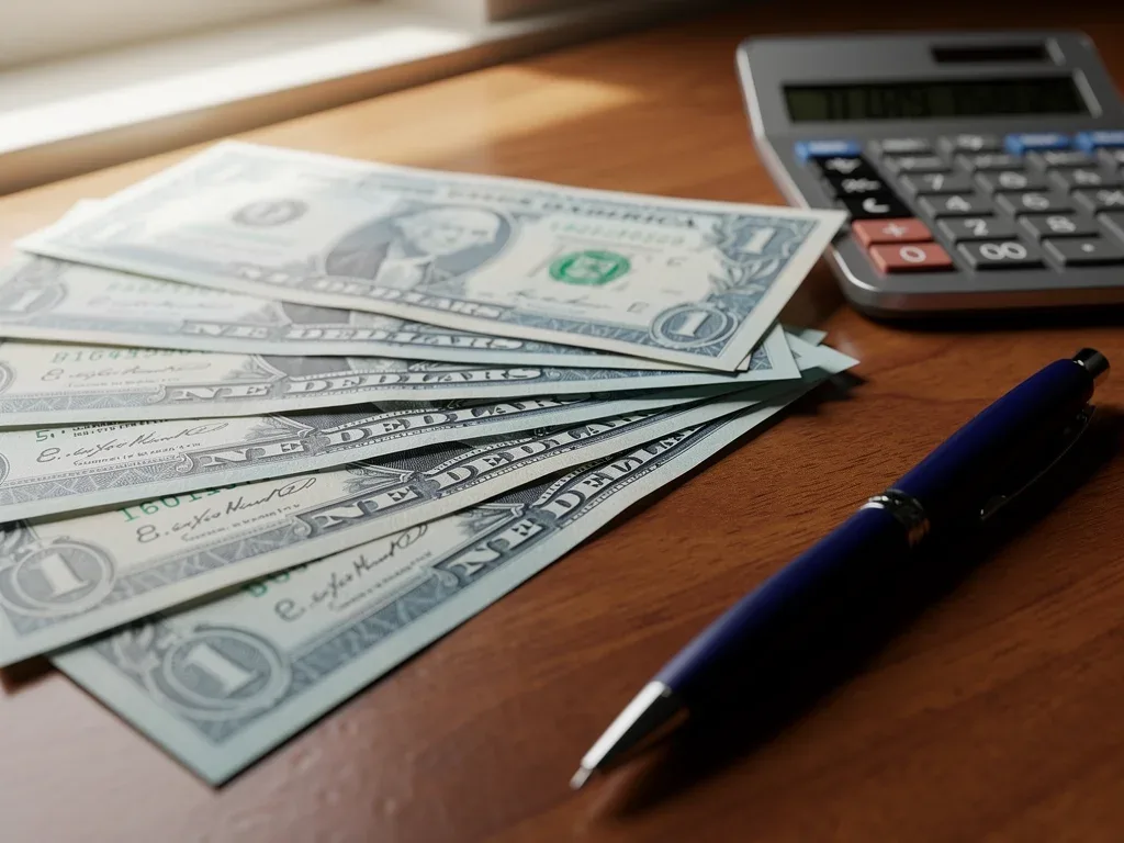 Series I Savings Bonds spread on a desk with financial tools